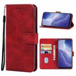 Leather Phone Case For OPPO Reno5 Z(Red)