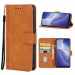 Leather Phone Case For OPPO Reno5 Z(Brown)