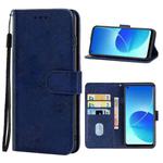 Leather Phone Case For OPPO Reno6 Z(Blue)