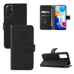 For Xiaomi Redmi Note 11 / Note 11S Global Skin Feel Magnetic Buckle Leather Phone Case(Black)