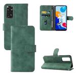 For Xiaomi Redmi Note 11 / Note 11S Global Skin Feel Magnetic Buckle Leather Phone Case(Green)
