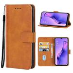 Leather Phone Case For OPPO A8(Brown)