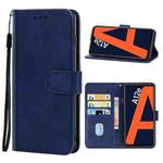 Leather Phone Case For OPPO A12e(Blue)