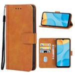 Leather Phone Case For OPPO A15(Brown)