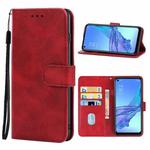 Leather Phone Case For OPPO A32(Red)