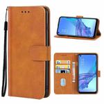 Leather Phone Case For OPPO A32(Brown)