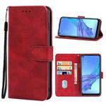 Leather Phone Case For OPPO A53(Red)
