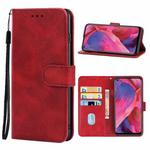 Leather Phone Case For OPPO A74 5G(Red)