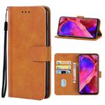 Leather Phone Case For OPPO A93 5G(Brown)