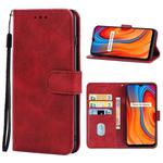Leather Phone Case For OPPO Realme C3(Red)