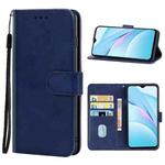 Leather Phone Case For Xiaomi Redmi Note 9 4G CN Version / 9 Power India / 9T(Blue)