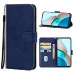 Leather Phone Case For Xiaomi Redmi Note 9 5G CN Version / Note 9T(Blue)