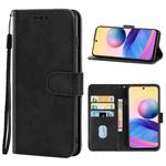Leather Phone Case For Xiaomi Redmi Note 10 JE Japanese Version(Black)