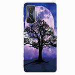 For Xiaomi Redmi K50 Gaming Painted Transparent Shockproof TPU Phone Case(Moon Tree)