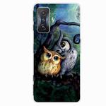 For Xiaomi Redmi K50 Gaming Painted Transparent Shockproof TPU Phone Case(Owl)