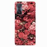For Xiaomi Redmi K50 Gaming Painted Transparent Shockproof TPU Phone Case(Many Red Roses)