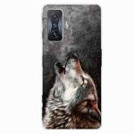 For Xiaomi Redmi K50 Gaming Painted Transparent Shockproof TPU Phone Case(Call Wolf)