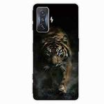 For Xiaomi Redmi K50 Gaming Shockproof Painted Transparent TPU Phone Case(Chinese Tiger)