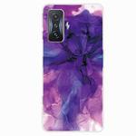 For Xiaomi Redmi K50 Gaming Abstract Marble Pattern TPU Phone Case(Purple)