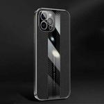 Racing Car Design Leather Electroplating Process Anti-fingerprint Protective Phone Case For iPhone 12 Pro(Black)