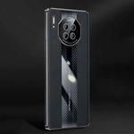 For Huawei Mate 30 Racing Car Design Leather Electroplating Process Anti-fingerprint Protective Phone Case(Black)