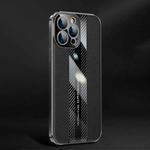 Racing Car Design Leather Electroplating Process Anti-fingerprint Protective Phone Case For iPhone 13 Pro(Black)