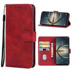 For TCL 30 V 5G T781S Leather Phone Case(Red)