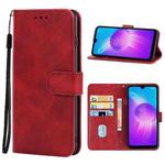 For Tecno SPARK GO Leather Phone Case(Red)