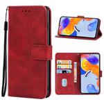 For Xiaomi Redmi Note 11 Pro 5G / Redmi Note 11 Pro+ 5G Leather Phone Case(Red)