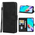 For Xiaomi Redmi 10(China) / Note 11 4G(China) Leather Phone Case(Black)