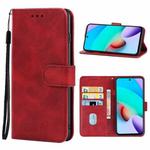 For Xiaomi Redmi 10(China) / Note 11 4G(China) Leather Phone Case(Red)