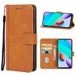 For Xiaomi Redmi 10 (China) / Note 11 4G (China) Leather Phone Case(Brown)