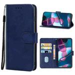 For Motorola Edge+ 2022 / Edge 30 Pro Leather Phone Case(Blue)