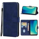 For ZTE Blade A52 Leather Phone Case(Blue)