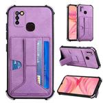 For Infinix Hot 10 Lite / Smart 5 X657 Dream Holder Card Bag Shockproof Phone Case(Purple)