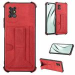 For Infinix Note 8 X692 Dream Holder Card Bag Shockproof Phone Case(Red)