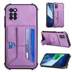 For Infinix Note 10 Pro Dream Holder Card Bag Shockproof Phone Case(Purple)