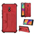 For Itel A16 Dream Holder Card Bag Shockproof Phone Case(Red)