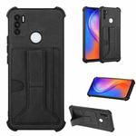 For Tecno Spark 5 Air / Spark 6 Air Dream Holder Card Bag Shockproof Phone Case(Black)