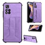 For Xiaomi Redmi Note 11 Pro 5G Dream Holder Card Bag Shockproof Phone Case(Purple)