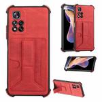 For Xiaomi Redmi Note 11 Pro 5G Dream Holder Card Bag Shockproof Phone Case(Red)