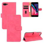 For iPhone SE 2022 / SE 2020 / 8 / 7 Skin Feel Magnetic Calf Leather Case(Rose Red)