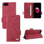 For iPhone SE 2022 / SE 2020 / 8 / 7 Magnetic Clasp Leather Phone Case(Red)