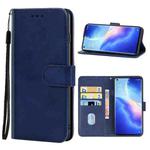 Leather Phone Case For OPPO Reno5 K(Blue)