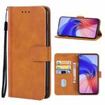 Leather Phone Case For OPPO A55(Brown)