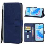 Leather Phone Case For OPPO Realme C20(Blue)