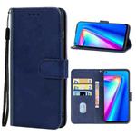 Leather Phone Case For OPPO Realme 7 (Global)(Blue)
