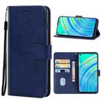 Leather Phone Case For OPPO Realme C17(Blue)