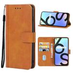 Leather Phone Case For OPPO Realme 6S(Brown)
