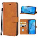 Leather Phone Case For OPPO Reno3(Brown)